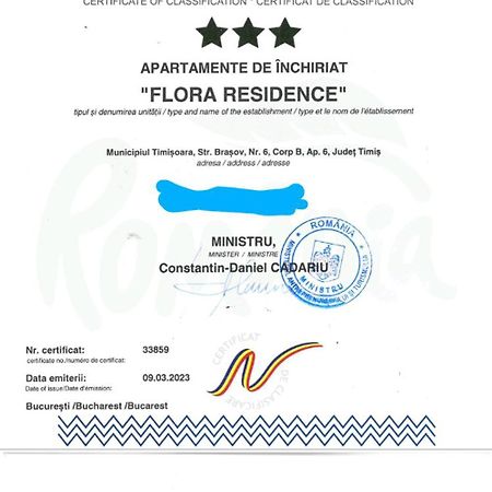 Flora Residence 티미쇼아라 외부 사진